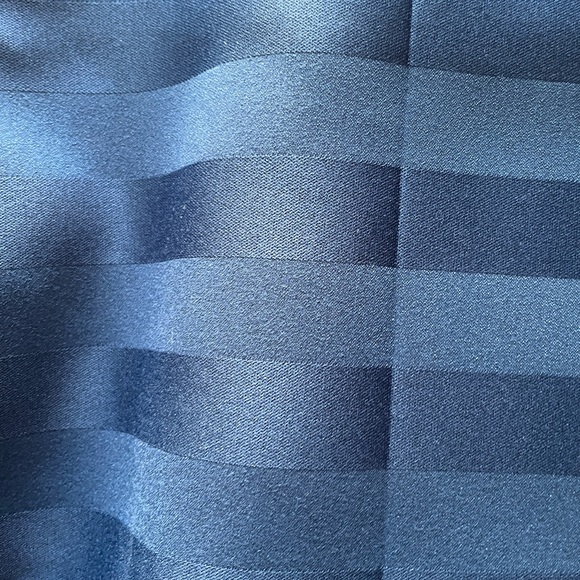 Brocade Satin Stripe Fabric, Dark Blue/Navy, 3 Yards - Picture 5 of 8